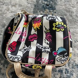 Betsey Johnson cute makeup or overnight case